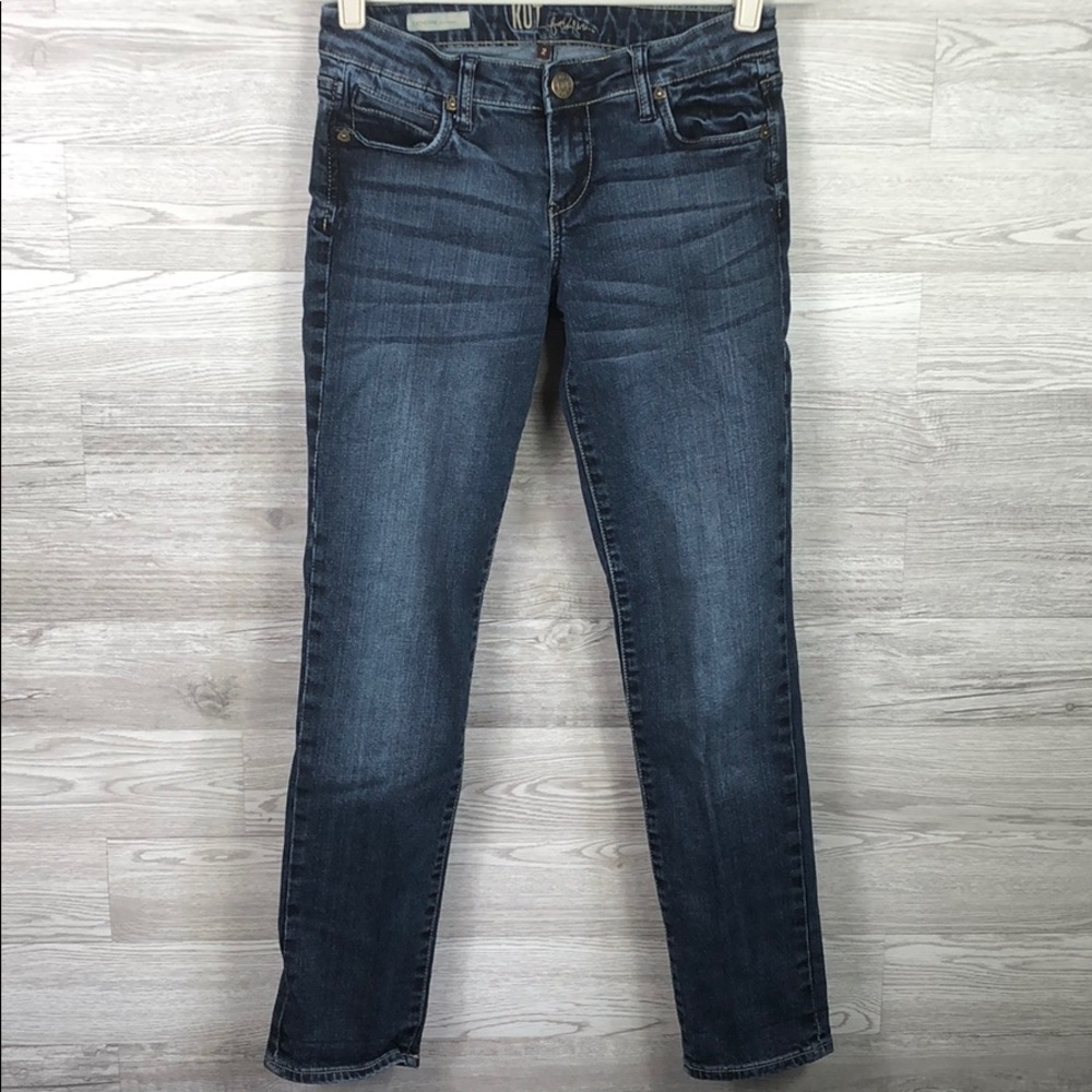 KUT Catherine Boyfriend Skinny Straight Jeans 2 - Picture 1 of 14